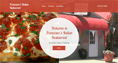 Desktop Screenshot of francescositalianrestaurant.com