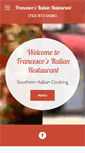 Mobile Screenshot of francescositalianrestaurant.com