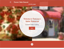 Tablet Screenshot of francescositalianrestaurant.com